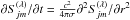 \hbox{${\partial S^{(\lambda)}_{jm}}/{\partial t} = \frac{c^2}{4 \pi \sigma} {\partial^2 S^{(\lambda)}_{jm}}/{\partial r^2}$}