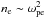 \hbox{$n_{\rm e} \sim \omega_{\rm pe}^2$}