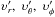 \hbox{$\upsilon_r',\,\,\upsilon_\theta',\,\,\upsilon_\phi'$}