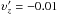 \hbox{$\upsilon_z'=-0.01$}