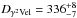 \hbox{$D_{\gamma^2\mathrm{Vel}} = 336^{+8}_{-7}$}