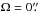 \hbox{$\Omega=0\farcs$}
