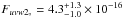 \hbox{$F_{uvw2_{\circ}}=4.3^{+1.3}_{-1.0}\times10^{-16}$}