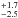 \hbox{$^{+1.7}_{-2.5}$}