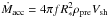 \hbox{$\dot{M}_{\rm acc} = 4 \pi f R^{2}_{*} \rho_{\rm pre} V_{\rm sh}$}