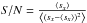 \hbox{${\it S{/}N}=\frac{\left\langle s_{x}\right\rangle }{\left\langle (s_{x}-\left\langle s_{x}\right\rangle )^{2}\right\rangle }$}