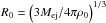 \hbox{${R_0} = {\left( {3{M_{{\rm{ej}}}}/4\pi {\rho _0}} \right)^{1/3}}$}