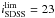 \hbox{$i_{\rm SDSS}^{\rm lim}=23$}