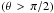 \hbox{$\left(\theta\,>\,\pi/2\right)$}