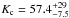 \hbox{$K_{\rm c}=57.4^{+29}_{-7.5}$}