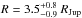 \hbox{$R=3.5^{+0.8}_{-0.9}~R_{\rm Jup}$}