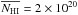 \hbox{$\nhi = 2 \times 10^{20}$}