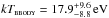 \hbox{$kT_\textsc{bbody}=17.9^{+9.6}_{-8.8}\,\mathrm{eV}$}