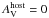 \hbox{$A_{\rm V}^{\rm host}=0$}