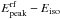 \hbox{$E^{\rm rf}_{\rm peak} - E_{\rm iso}$}