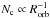 \hbox{$N_{\rm c}\propto R_{\rm orb}^{-1}$}