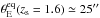 \hbox{$\theta_{\rm E}^{\rm eq}(z_{\rm s}=1.6)\simeq25\arcsec$}