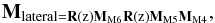 \begin{equation} \label{eq:muellerfull} \mathbf{M}_{\rm{{lateral}} = \mathbf{R}(z)\mathbf{M}_{\rm M6}\mathbf{R}(z)\mathbf{M}_{\rm M5} \mathbf{M}_{\rm M4}} , \end{equation}