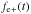 \hbox{$f_{\mathrm{e^{}+}}(t)$}