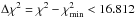 \hbox{$\Delta \chi^2=\chi^2 - \chi^2_{\min} <16.812$}