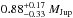 \hbox{$0.88^{+0.17}_{-0.33}~M_{\rm Jup}$}