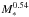 \hbox{$M_*^{0.54}$}