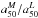 \hbox{$a_{50}^M / a_{50}^L$}