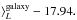 \hbox{$\rangle_L^{\rm galaxy}-17.94.$}