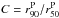 \hbox{$C = r_{90}^{\rm P}/r_{50}^{\rm P}$}