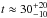 \hbox{$t\approx 30^{+20}_{-10}$}