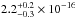 \hbox{$2.2^{+0.2}_{-0.3} \times 10 ^{-16}$}