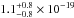 \hbox{$1.1^{+0.8}_{-0.8} \times 10 ^{-19}$}