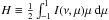 \hbox{$H \equiv \frac{1}{2} \int_{-1}^{1} I(\nu , \mu) \mu~\mathrm{d}\mu$}
