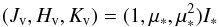\begin{equation} (J_{\rm v}, H_{\rm v}, K_{\rm v})=(1,\mu_{*},\mu_{*}^{2})I_{*} \end{equation}