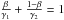 \hbox{$\frac{\beta}{\Ga}+\frac{1-\beta}{\Gb}=1$}