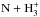 \hbox{$\rm {N + H_3^+}$}