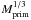 \hbox{$M_{\rm prim}^{1/3}$}