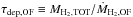 \hbox{${\tau_{\rm dep, OF} \equiv M_{\rm H_2,TOT}/\dot{M}_{\rm H_2, OF}}$}