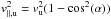\hbox{$v_{\mathrm{\parallel,u}}^{2} = v_{\mathrm{u}}^{2}(1 - \cos^{2}(\alpha))$}