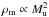 \hbox{$\rho_{\mathrm{m}} \propto M_{\mathrm{u}}^{2}$}