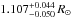 \hbox{$1.107^{+0.044}_{-0.050}\,R_{\odot}$}