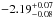 \hbox{$-2.19^{+0.07}_{-0.08}$}