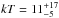 \hbox{$kT = 11 ^{+17}_{-5}$}