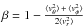 \hbox{$\beta=1-\frac{\disp{v_{\theta}^2}\,+\, \disp{v_{\phi}^2}}{2\disp{v_r^2}}$}