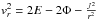 \hbox{$v_r^2=2E-2\Phi-\frac{J^2}{r^2}$}