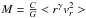 \hbox{$M=\frac{C}{G}<r^{\gamma}v_r^2>$}