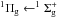 \hbox{$^{1}\Pi_{\rm g} \leftarrow ^{1}\Sigma^{+}_{\rm g}$}