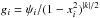 \hbox{$g_i=\psi_i/(1-x_i^2)^{|k|/2}$}