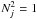 \hbox{$N_j^2=1$}