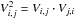 \hbox{$V^2_{i,j}=V_{i,j}\cdot V_{j,i}$}
